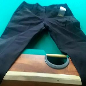 Black slim leg slacks